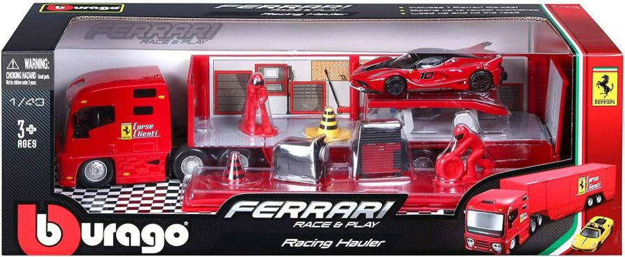 Bburago Σετ Φορτηγό Ferrari Racing Hauler 1/43 (18/31202)