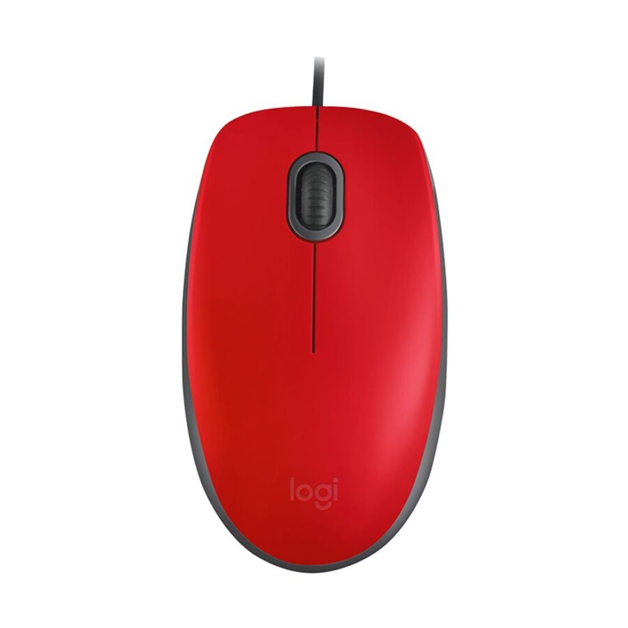 Logitech M110 Silent Ενσύρματο Ποντίκι Κόκκινο