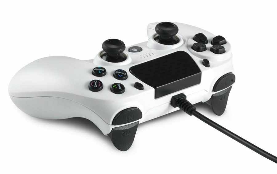 Spartan Gear - Hoplite Wired Controller (compatible with PC and playstation 4) (colour: White)