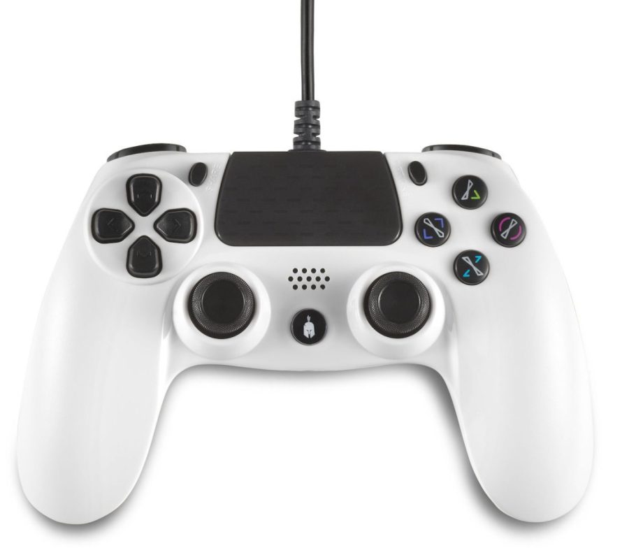 Spartan Gear - Hoplite Wired Controller (compatible with PC and playstation 4) (colour: White)