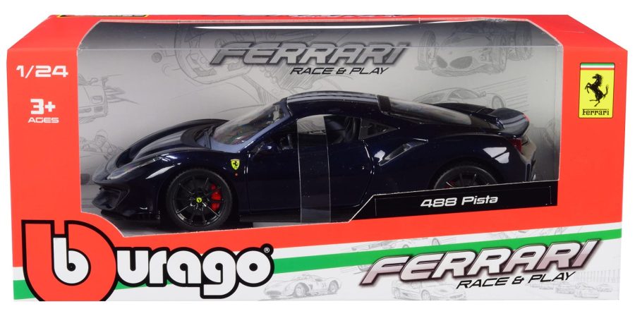 Bburago Ferrari 488 Pista Dark Blue 1/24 (18/26026)