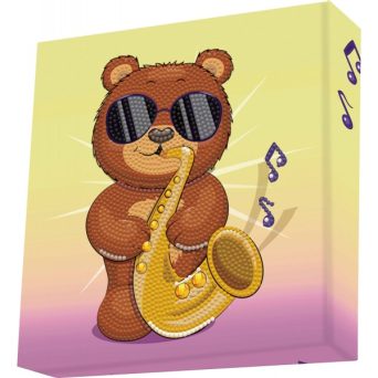 Diamond Dotz Box Χρωματιστές Ψηφίδες Sax Bear (DBX079)