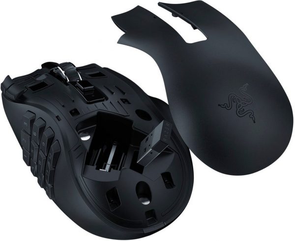 Razer NAGA V2 HYPERSPEED – Wireless MMO Gaming Mouse – 30K DPI – 2.4GHZ / Bluetooth – 19 Buttons