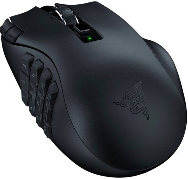 Razer NAGA V2 HYPERSPEED – Wireless MMO Gaming Mouse – 30K DPI – 2.4GHZ / Bluetooth – 19 Buttons