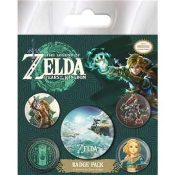 Pyramid Κονκάρδες ZELDA : TEARS OF THE KINGDOM - Hyrule Skies - Pack 5 Badges (BP80828)