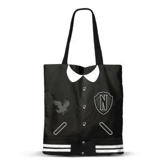 Karactermania Τσάντα για Ψώνια WEDNESDAY - Varsity Oxford - Premium Tote Bag (06143)