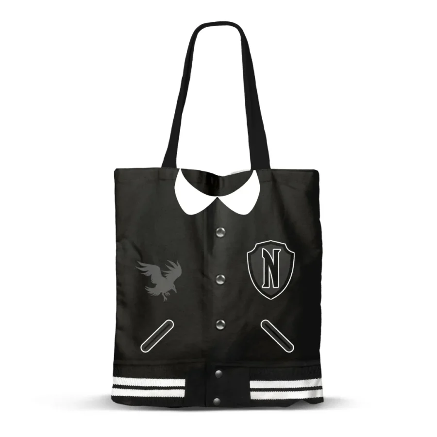 Karactermania Τσάντα για Ψώνια WEDNESDAY - Varsity Oxford - Premium Tote Bag (06143)