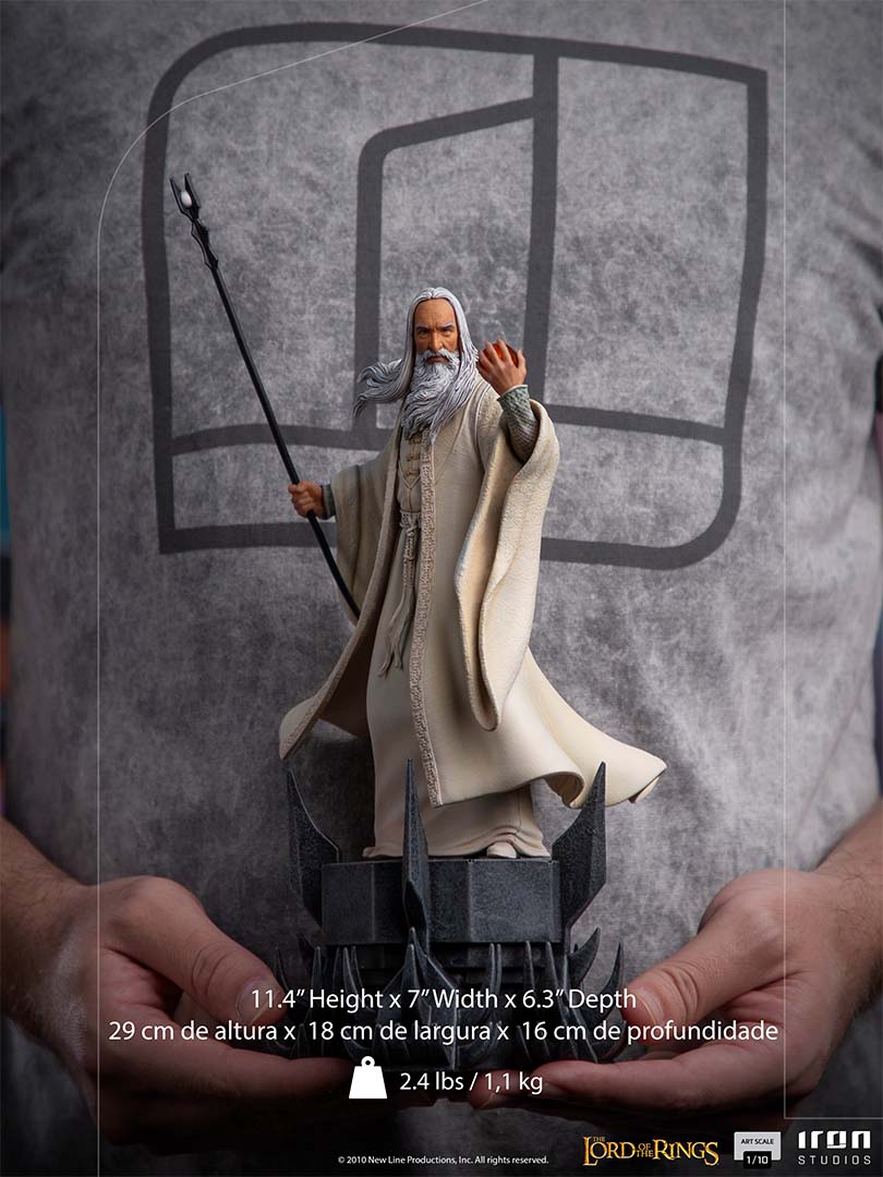 Iron Studios THE LORD OF THE RINGS - Saruman - Statuette BDS ArtScale 1/10 - 29cm