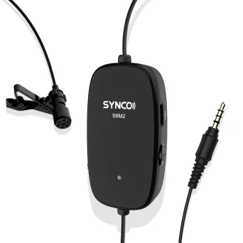 SYNCO Μικρόφωνο Lav-S6M2, Clip-On, Omnidirectional, 3.5mm, 400mAh, Μαύρο (SY-S6M2)