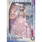 OEM Κούκλα Frozen 2 Elsa με Ραβδί και Γυαλιά Ρόζ 30cm