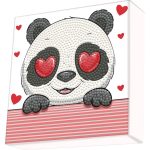 Diamond Dotz Box Χρωματιστές Ψηφίδες Panda Love (DBX064)