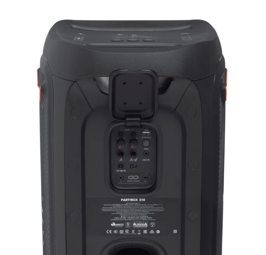 JBL Partybox 310, Portable Bluetooth Speaker ,Light Effect, Wheels, Μαύρο