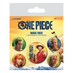 Pyramid Κονκάρδες ONE PIECE NETFLIX- The Straw Hats - Pack 5 Badges (BP80827)