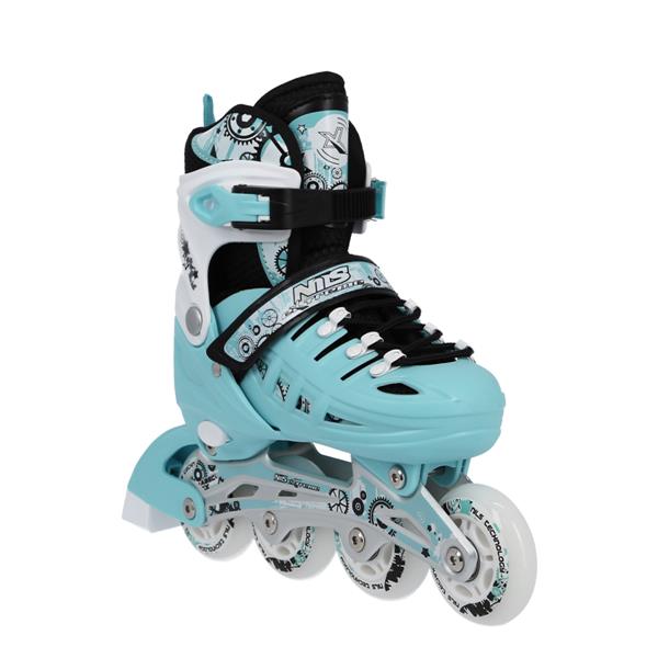 Αυξομειούμενα Πατίνια Roller NH 10905 ΣΕΤ 4 ΣΕ 1 INLINE SKATES NILS EXTREME ΓΑΛΑΖΙΟ-MEDIUM (35-38)