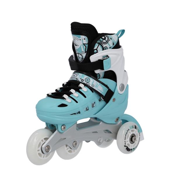 Αυξομειούμενα Πατίνια Roller NH 10905 ΣΕΤ 4 ΣΕ 1 INLINE SKATES NILS EXTREME ΓΑΛΑΖΙΟ-MEDIUM (35-38)