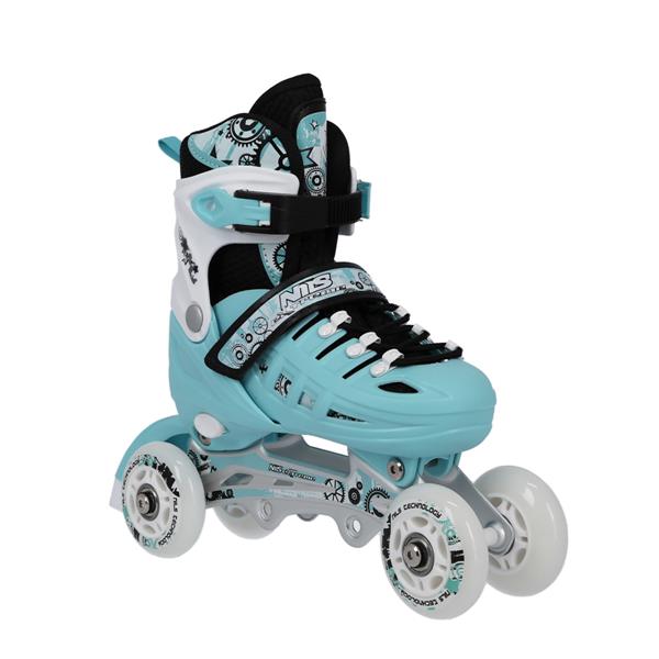 Αυξομειούμενα Πατίνια Roller NH 10905 ΣΕΤ 4 ΣΕ 1 INLINE SKATES NILS EXTREME ΓΑΛΑΖΙΟ-MEDIUM (35-38)