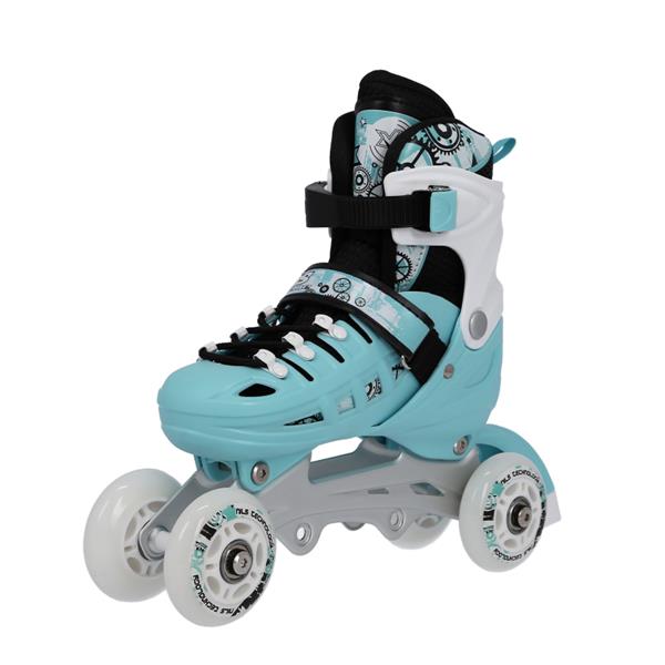 Αυξομειούμενα Πατίνια Roller NH 10905 ΣΕΤ 4 ΣΕ 1 INLINE SKATES NILS EXTREME ΓΑΛΑΖΙΟ-MEDIUM (35-38)