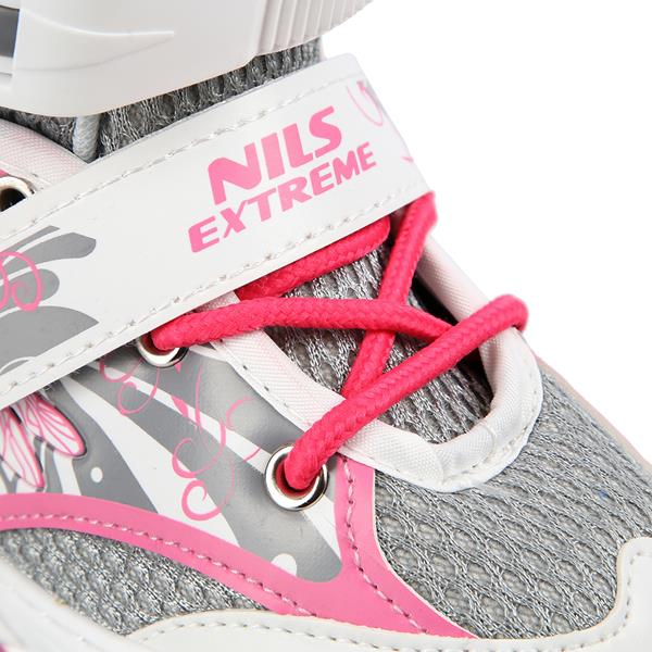 Αυξομειούμενα Πατίνια Roller NA 10602A INLINE SKATES NILS EXTREME ΡΟΖ-MEDIUM(35-38)