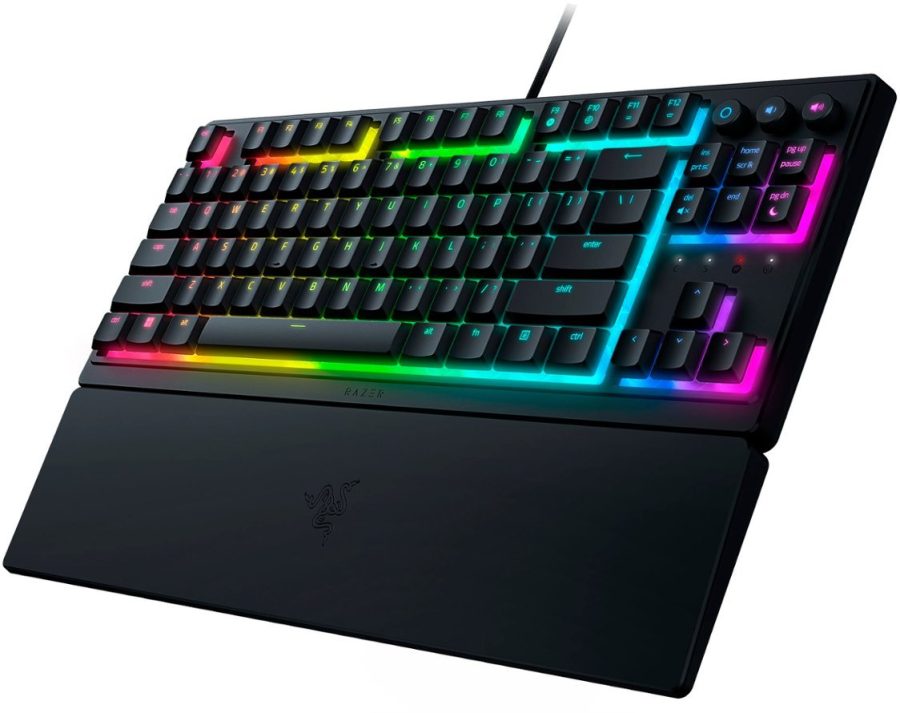 RAZER ORNATA V3 TENKEYLESS – Mecha Membrane Gaming Keyboard – Low Profile – UV Coated Keycaps – GR