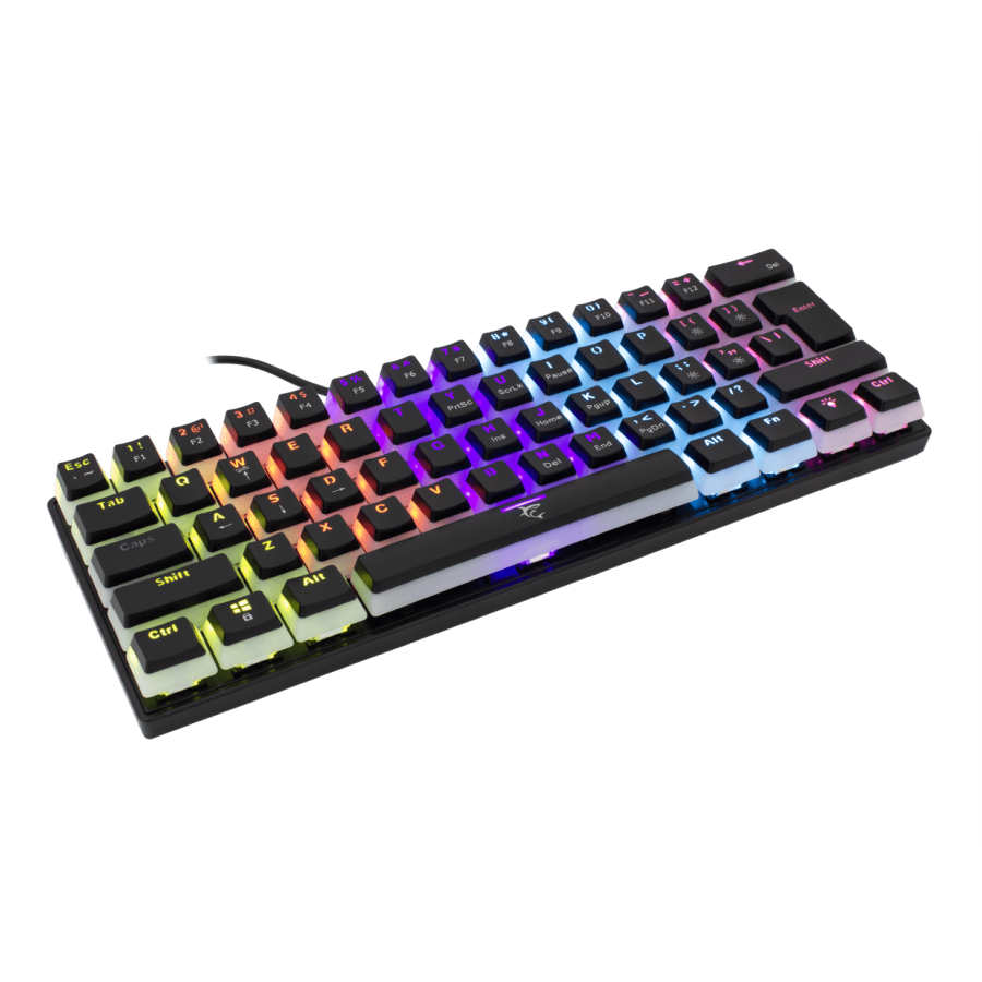 White Shark Ashiko Gaming Μηχανικό Πληκτρολόγιο 60% με Outemu Red RGB φωτισμό (Αγγλικό US)