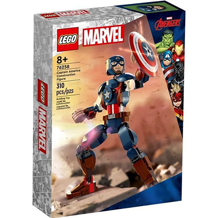 LEGO Marvel: Captain America Construction Figure (76258)
