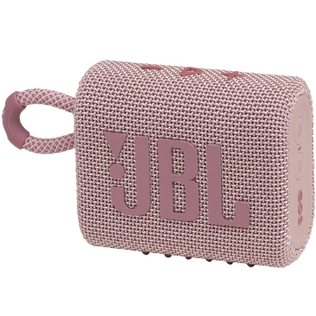 JBL GO3, Portable Bluetooth Speaker, IP67-Waterproof Pink