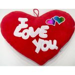 OEM Λούτρινη Καρδιά 'I Love You' Κόκκινη 25x32cm