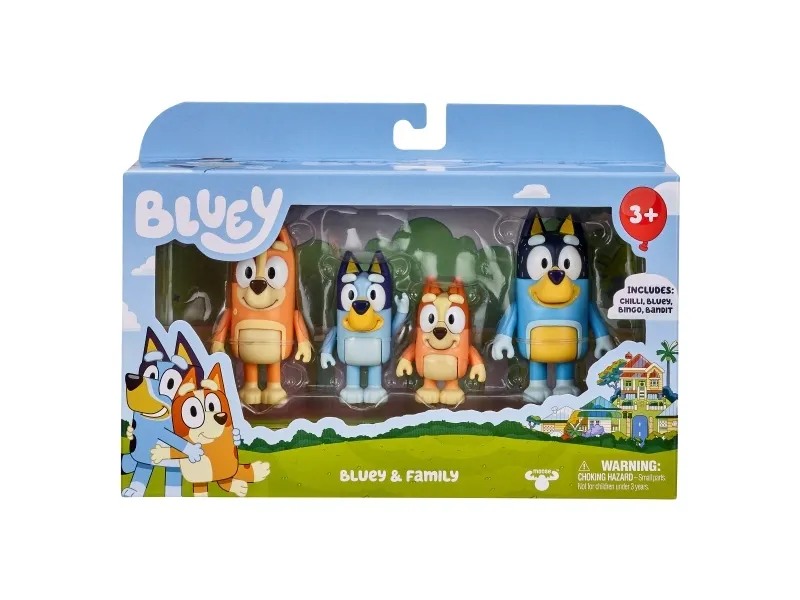 Moose Toys Bluey - Figure 4-pack - Family Pack (90077)