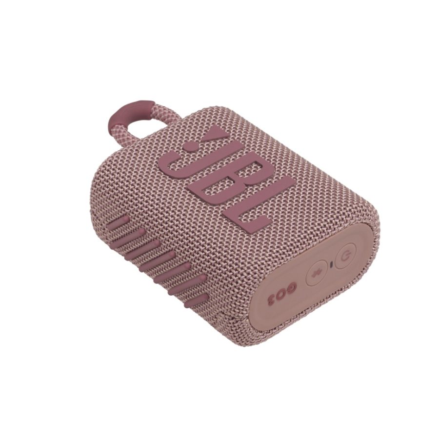 JBL GO3, Portable Bluetooth Speaker, IP67-Waterproof Pink