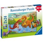 Ravensburger 2X24 Pcs Puzzle Little Dinosaurs (05030)