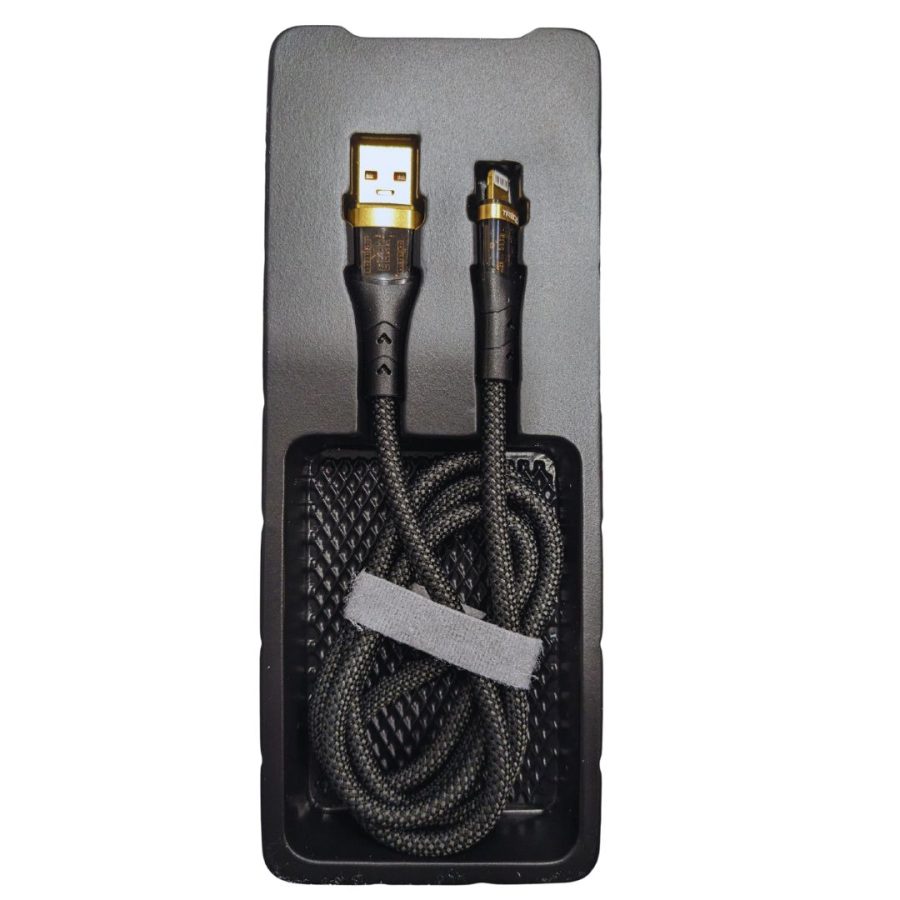 Treqa CA-8812 Καλώδιο φόρτισης USB To Lighting Data Cable For IOS, 9.1A 1m Μαύρο