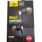 KLGO KS-23 Earbuds Handsfree Με Βύσμα 3.5mm Ασημί