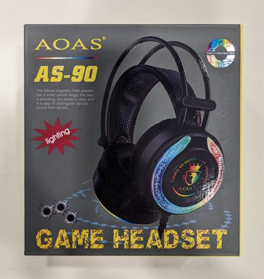 NEW K1 Head-Mounted Professional Gaming Headset RGB Colorful Lighting Mic PC Phone For PS4 XBOX Switch Gamer Wired Headphone USB (D49)(AH)