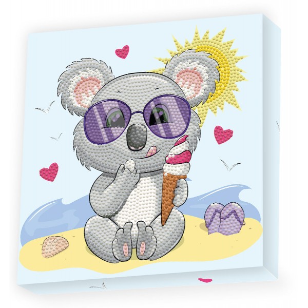 Diamond Dotz Box Χρωματιστές Ψηφίδες Koala Cream (DBX040)