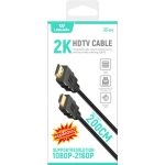 Leewello HD-004 HDMI 1.4 Cable HDMI male - HDMI male 2m Μαύρο