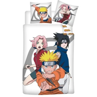 naruto παπλωματοθήκη με μαξιλάρια για μονό κρεβάτι 001NRTC