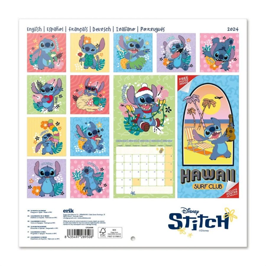 Ημερολόγιο STITCH - Wall Calendar 2024 (CP24098)