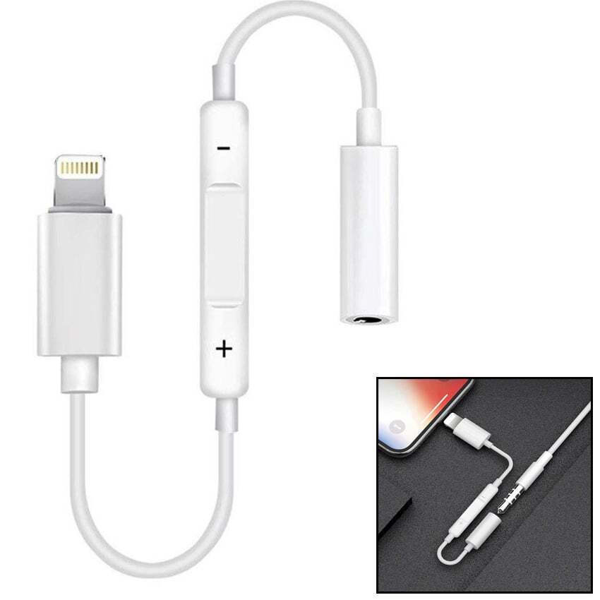 Καλώδιο Μετατροπέας MH020 Lightning male σε 3.5mm female Λευκό