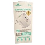Leewello LW123 Universal Travel Adaptor Βύσμα Μετατροπής Μπρίζας