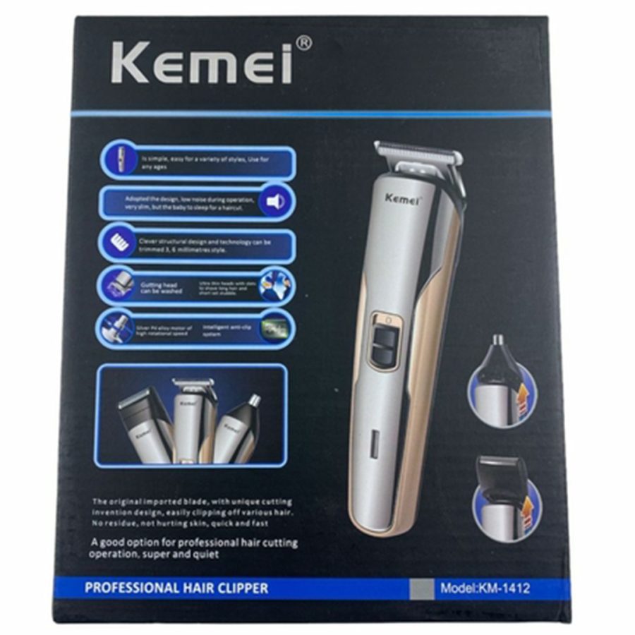 Kemei Επαναφορτιζόμενη Κουρευτική Μηχανή KM-1412