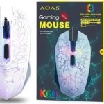 AOAS K60 Ενσύρματο Ποντίκι Λευκό (51305)