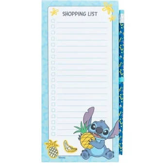STITCH - Magnetic Shopping List + Pencil (Σημειωματάριο για ψώνια + Μολύβι) Με Μαγνήτη