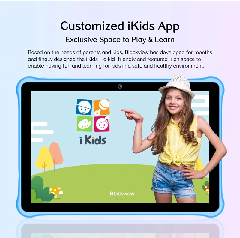 BLACKVIEW tablet Tab A7 Kids, 10.1", 3/64GB, Android 12, 6580mAh, μπλε