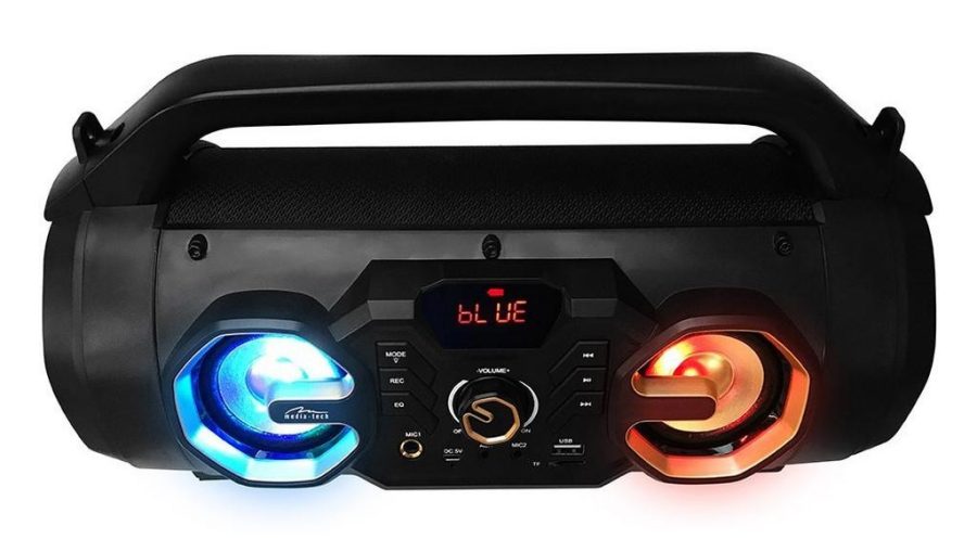 Φορητό Ηχείο Bluetooth Media-Tech U-TUBE BT MT3163 650W, FM radio, Micro SD Card, AUX, MP3, USB Μαύρο