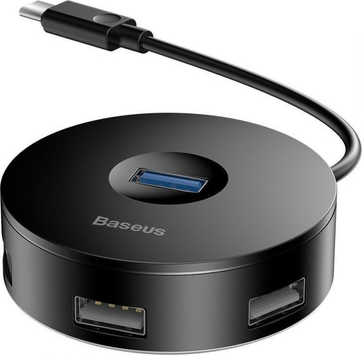 Baseus Round Box USB 3.0 Hub 4 Θυρών με σύνδεση USB-C (CAHUB-G01)