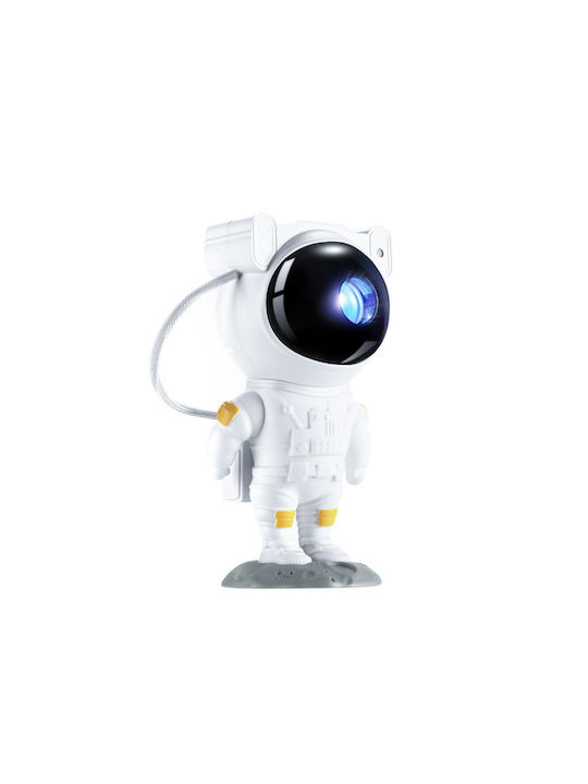 XO Παιδικό Φωτιστικό Projector Astronaut CF1 Λευκό (XO-CF1)