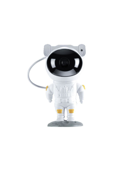 XO Παιδικό Φωτιστικό Projector Astronaut CF1 Λευκό (XO-CF1)