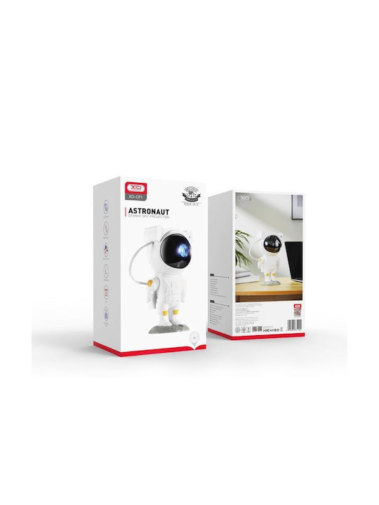 XO Παιδικό Φωτιστικό Projector Astronaut CF1 Λευκό (XO-CF1)