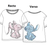 LILO & STITCH - Stitch & Angel - Unisex T-Shirt White (S)