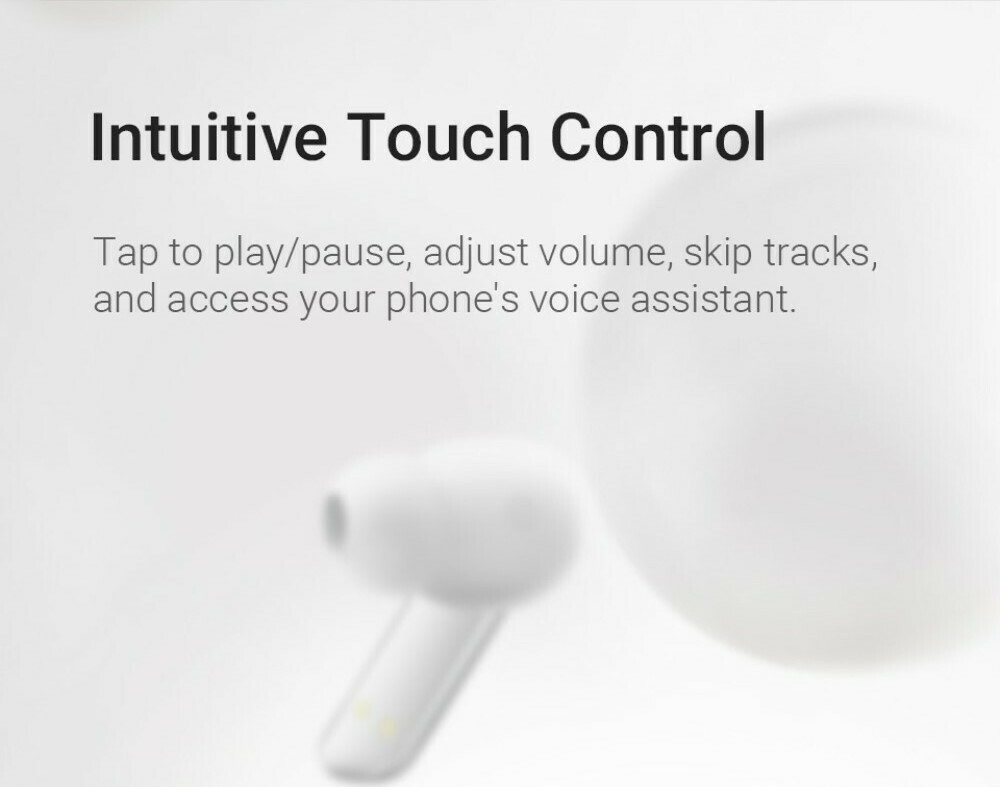 HAYLOU W1 BLUE – BLUETOOTH TWS IN-EAR EARBUDS QUALCOMM 3040 AAC/SBC/APTX 2MIC ENC IPX4 WATERPROOF